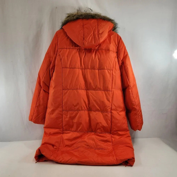 Moda International Down Coat Womens XL  Orange - Picture 9 of 13